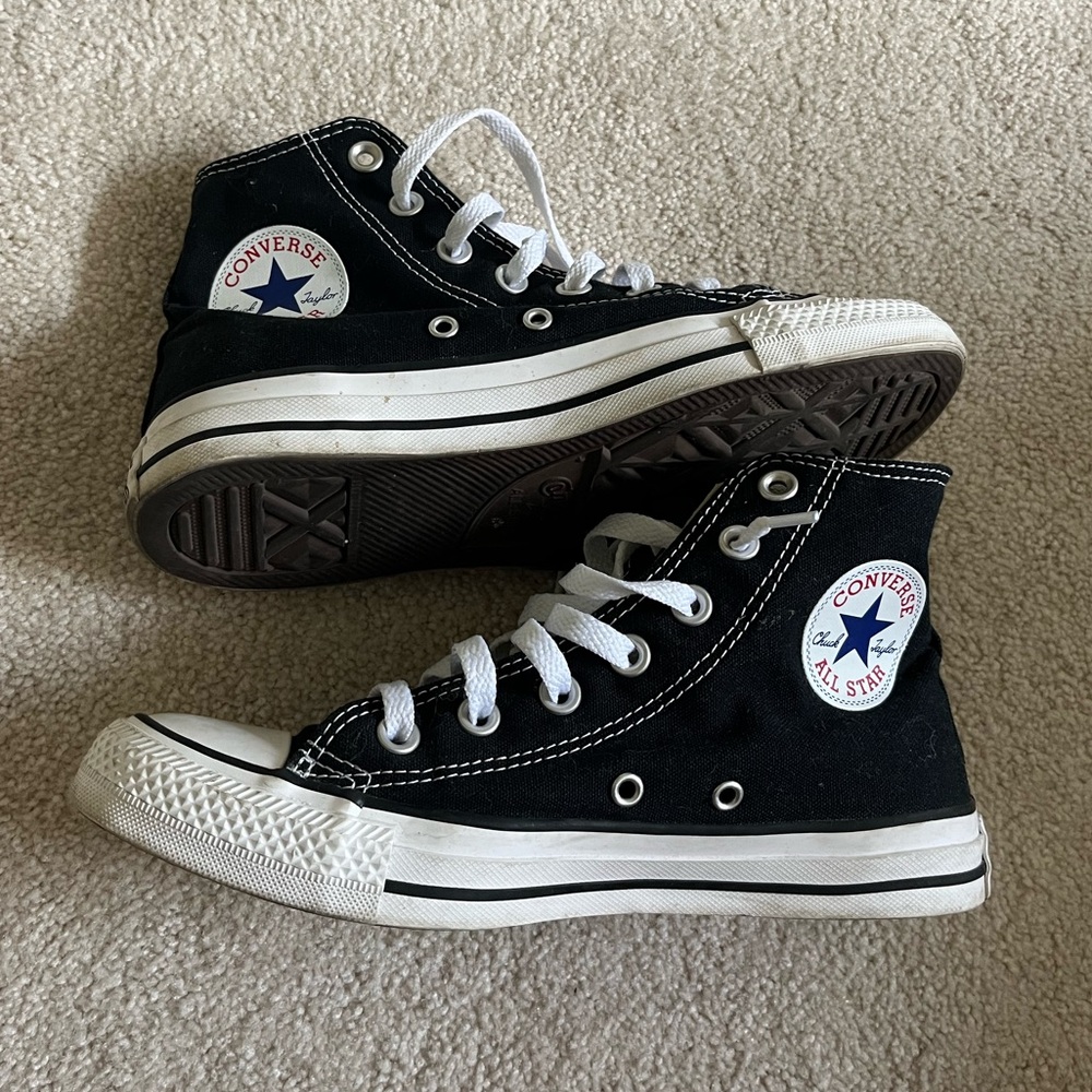 High top black converse